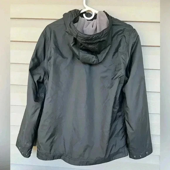 Carhartt Women’s Fleece Lined Hooded Full Zip Nylon Black Jacket Sz L - Picture 4 of 16